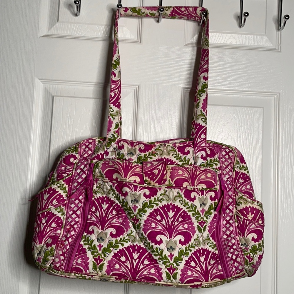 Vera Bradley large floral shoulder handbag
